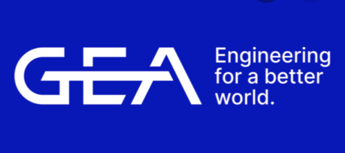 A blue and white logo for the european association of architects.